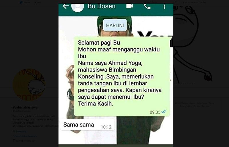 Kumpulan Balesan Chat dari Dosen ke Mahasiswa yang Ngeselin Abis