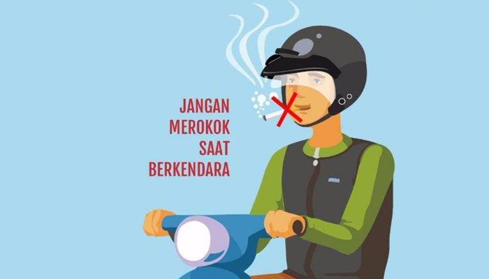 Polisi sudah tilang 600 ribu pemotor yang nekat merokok sambil berkendara