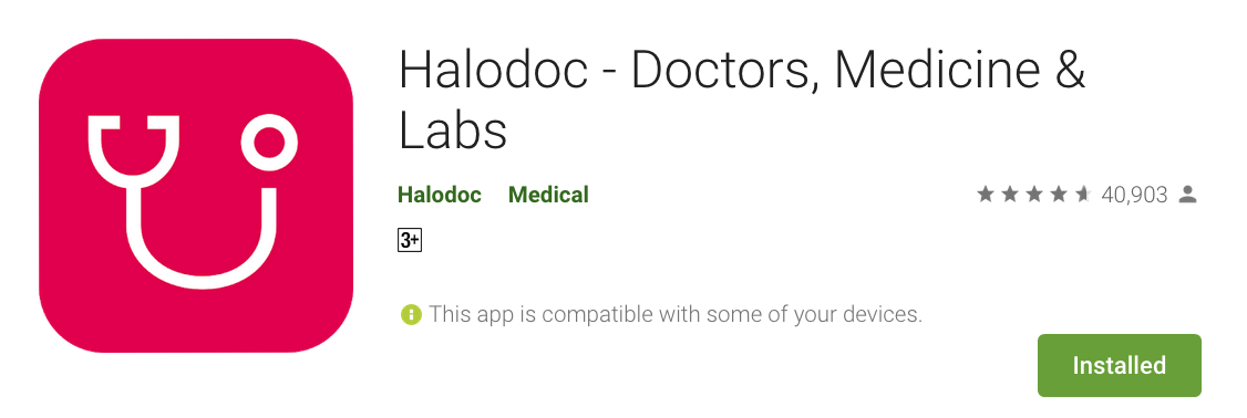 Aplikasi Halodoc di Play Store