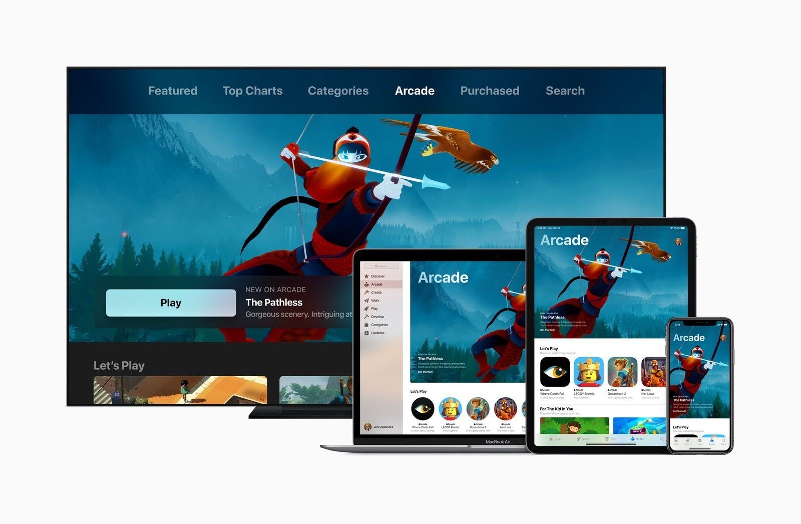 Dengan Apple Arcade, kamu bisa main di multi platform