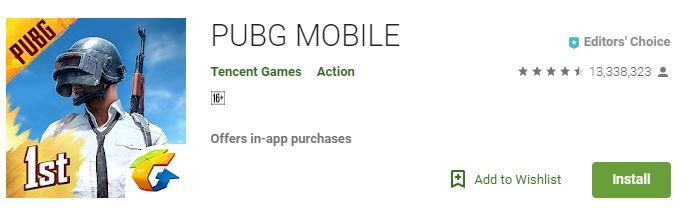 PUBG Mobile yang telah didownload sebanyak 13 juta kali lebih