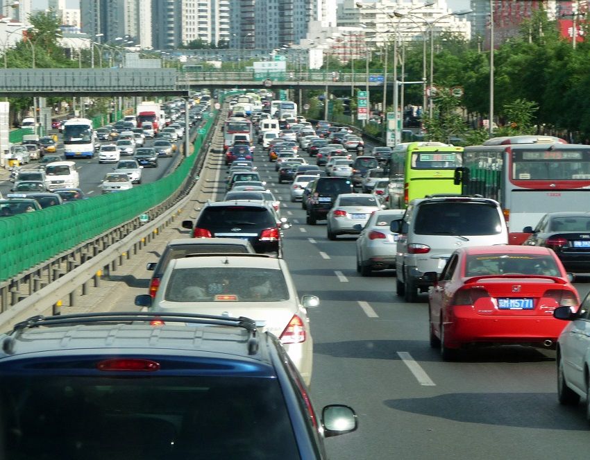 Kemacetan rush hour di Beijing