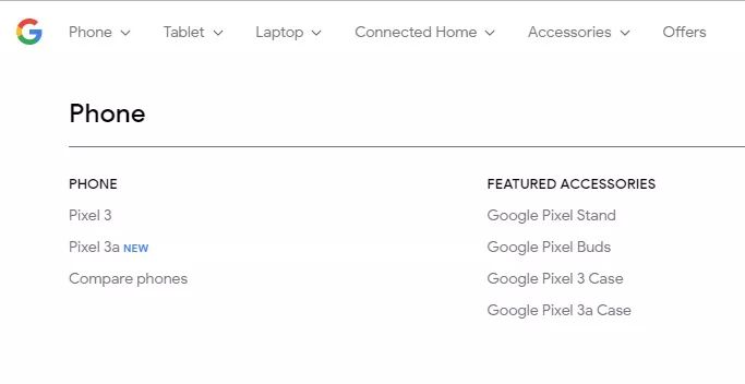 Muncul nama Pixel 3a di halaman Google Store