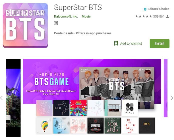 SuperStar BTS di Play Store