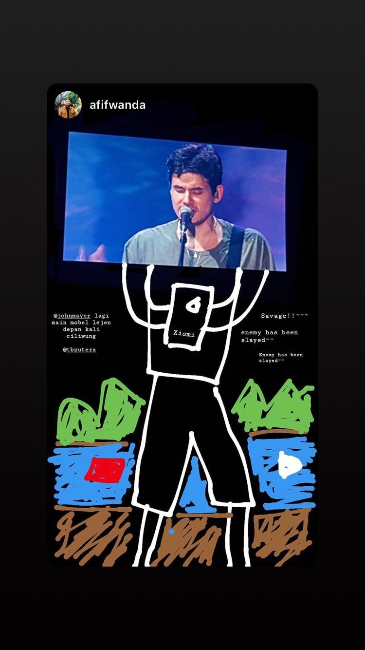 Foto Editan Konser John Mayer di Jakarta