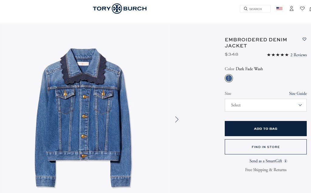 Harga Embroidered Denim Jacket dari Tory Burch yang dipakai oleh Maia Estianty