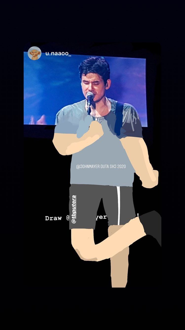 Foto Editan Konser John Mayer di Jakarta