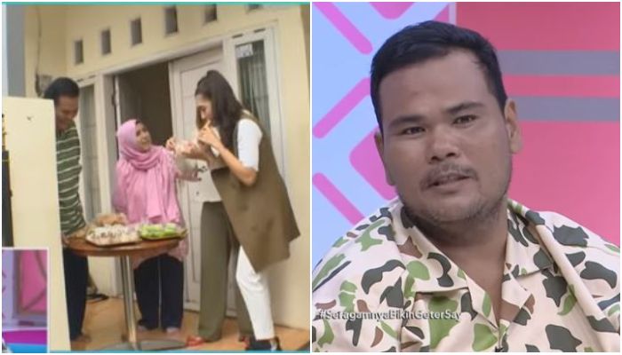 Fahmi Bo berjualan gorengan dengan sang istri demi menambal kebutuhan ekonomi keluarga.