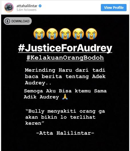 #Justiceforaudrey