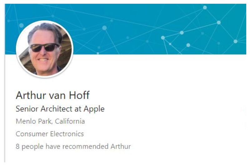 Arthur Van Hoff kini menjadi Senior Architect di Apple