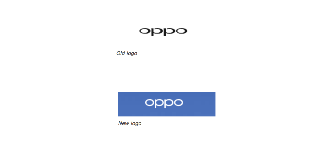 Perbandingan logo OPPO lama dan Baru