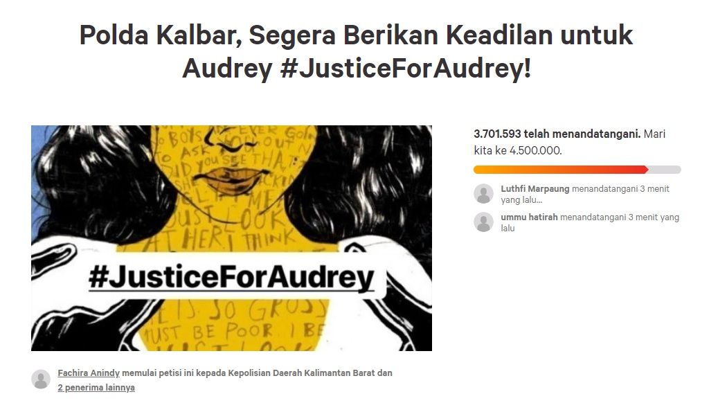 Petisi #JusticeForAudrey