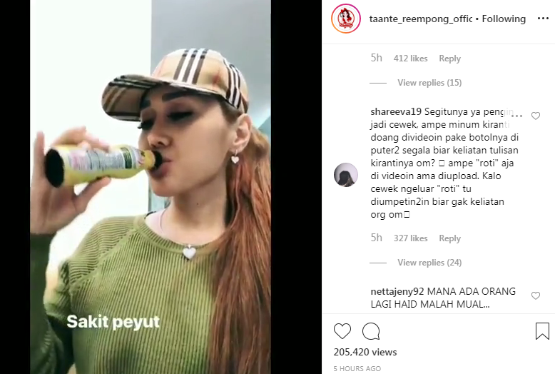 Lucinta Luna mengaku mual dan sakit perut karena menstruasi