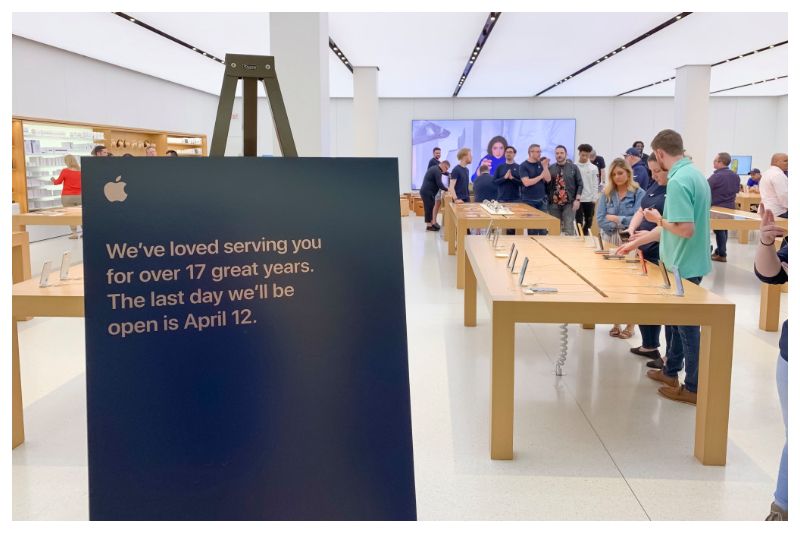 Gerai retail Apple tertua ketiga tutup pada Sabtu, 13 April 2019