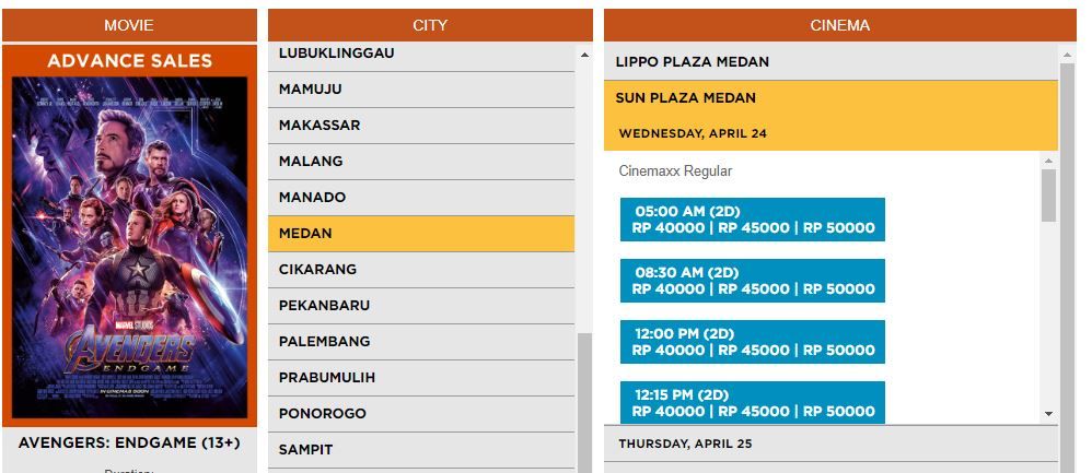 Kamu bisa mulai nonton mulai pukul 5 pagi, loh!