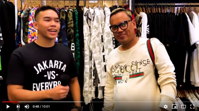Tangkap Layar Youtube: Uya Kuya di Jakarta Sneaker Day