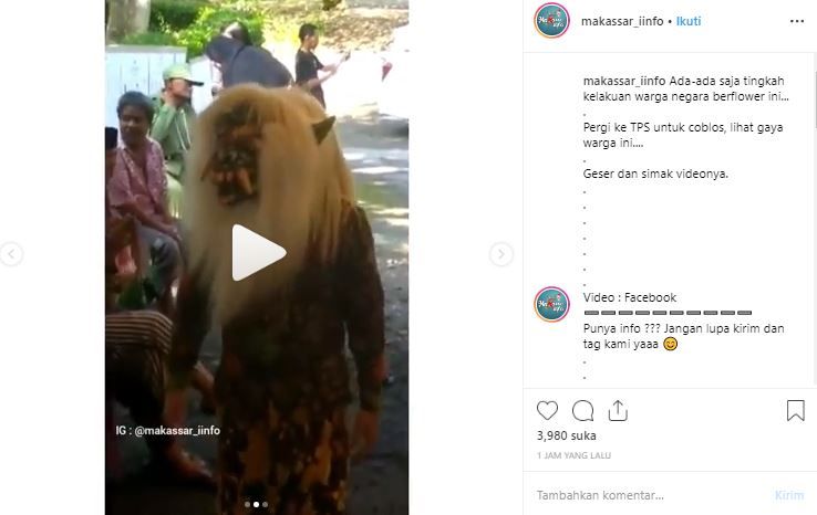 Tangkap Layar Instagram: Kelakuan netisen di TPS