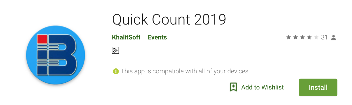 Aplikasi Quick Count 2019