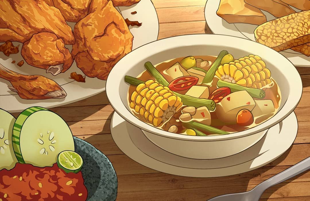 Makanan khas Indonesia versi Anime