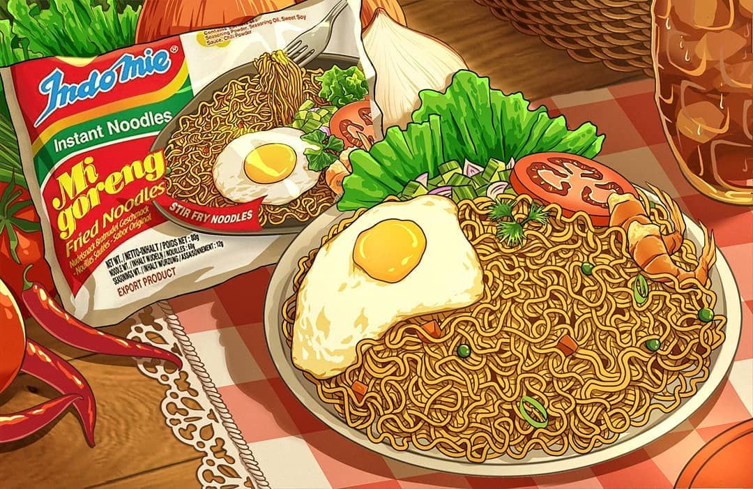 Makanan khas Indonesia versi Anime