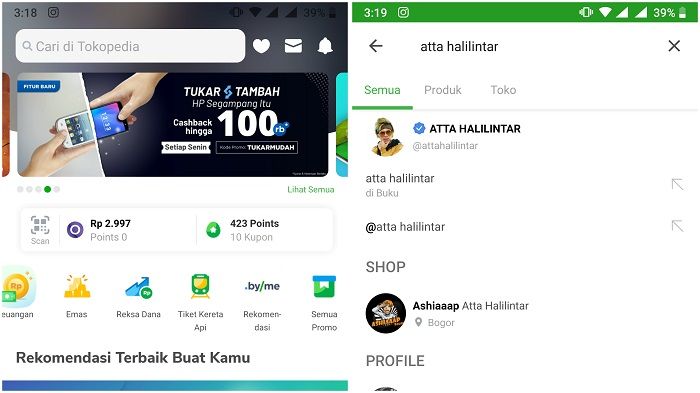 Ketik nama influencer yang kamu ingin ikuti di kolom pencarian