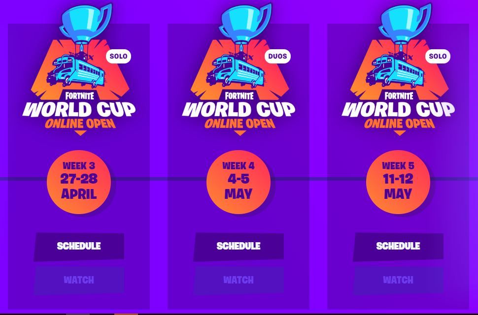 Jadwal kualifikasi online Fortnite World Cup 