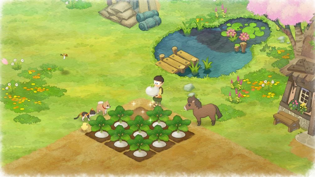 Dengan gameplay yang sama seperti Harvest Moon, kamu akan memainkan Nobita untuk mengelola pertanianmu