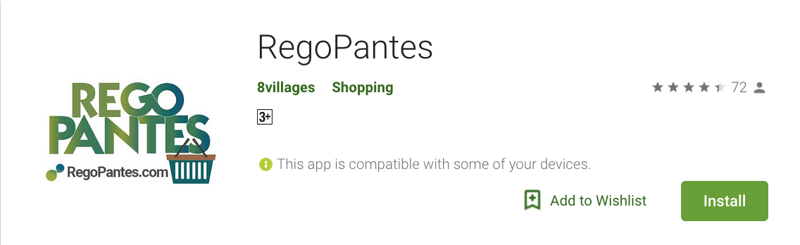 Aplikasi Rego Pantes di Play Store