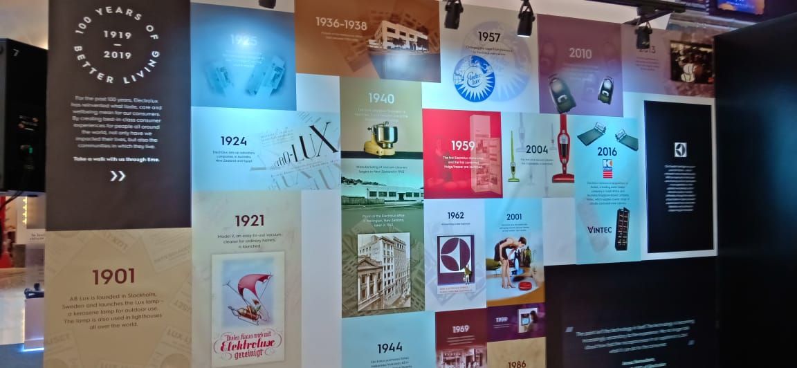 Electrolux 100 Year Corner, di Taste and Care Exhibition, mal Kota Kasablanka 24-28 April 2019.