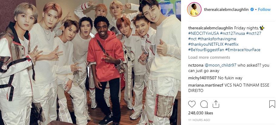 Caleb mclaughlin johnny nct