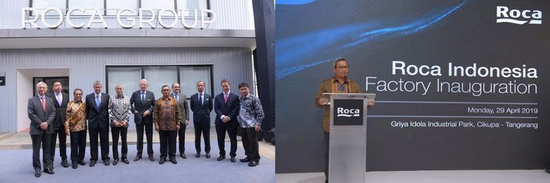 Pabrik Roca diresmikan oleh Kementerian Perindustrian Republik Indonesia dan Duta Besar Spanyol untuk Indonesia, Timor-Leste dan ASEAN.