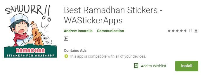 Best Ramadhan Stickers by Andrew Innarella