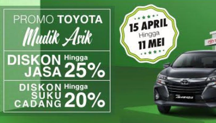 Promo persiapan mudik Toyota mulai 15 April 2019