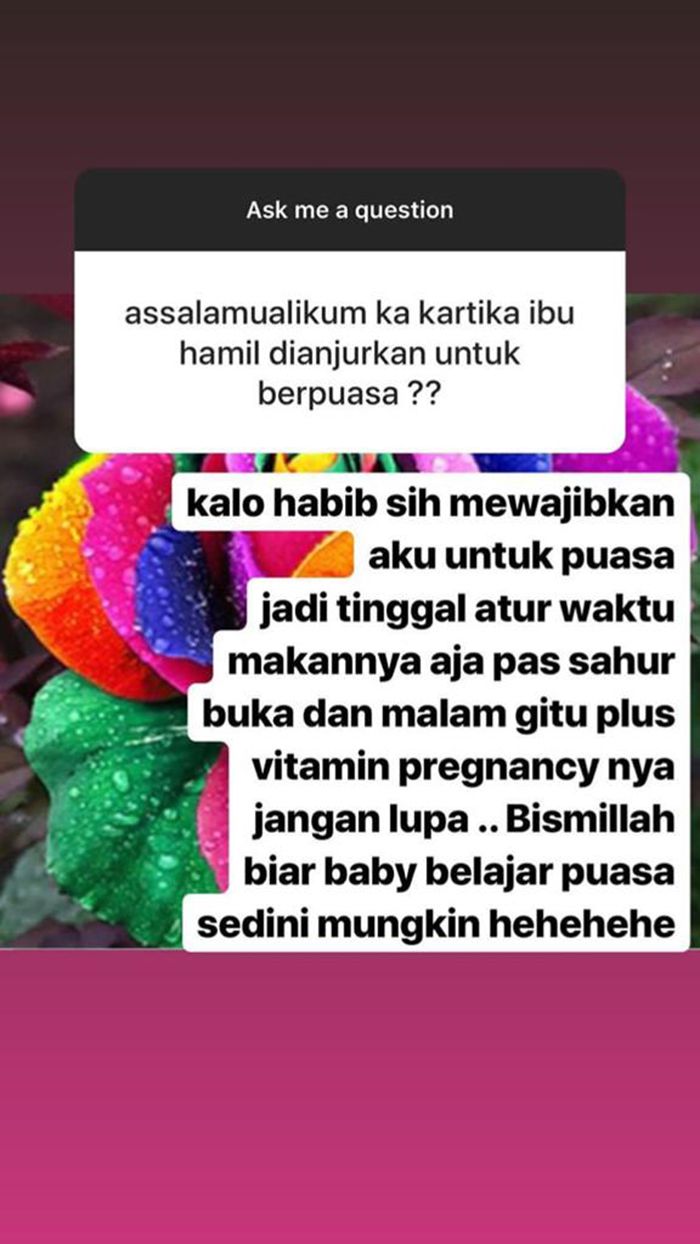 Diwajibkan Suami Berpuasa Saat Hamil Muda Kartika Putri Bagikan Trik Agar Janinnya Tetap Sehat Semua Halaman Sajian Sedap