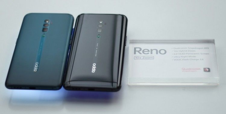 Oppo Reno sisi belakang dan pilihan warna