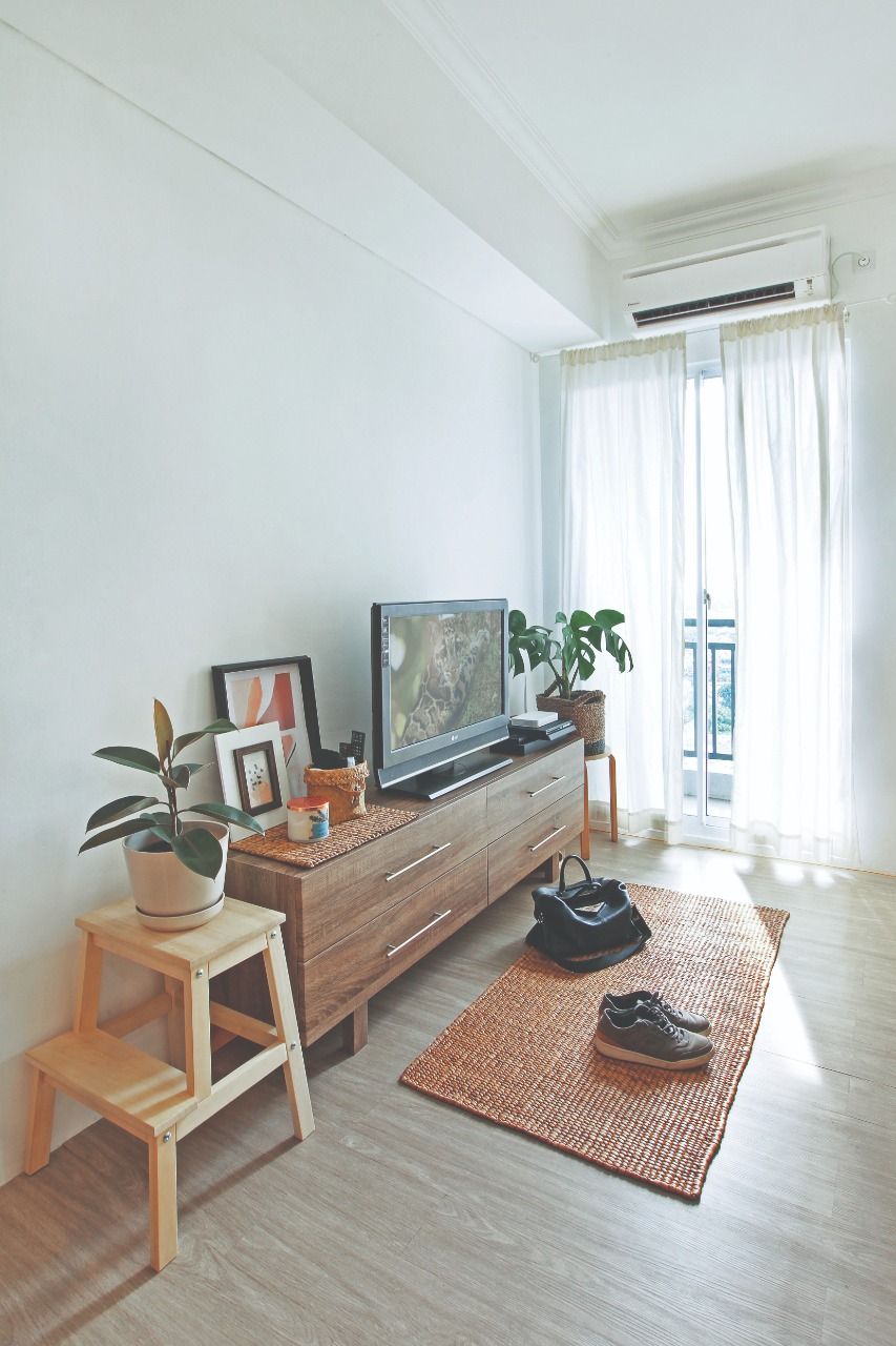 Apartemen 24 m2 Hemat dengan Furnitur Buatan Sendiri 