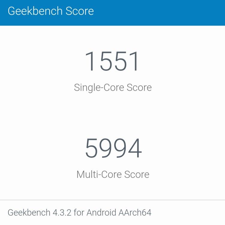 Oppo F11 Pro - Skor Geekbench 4.0