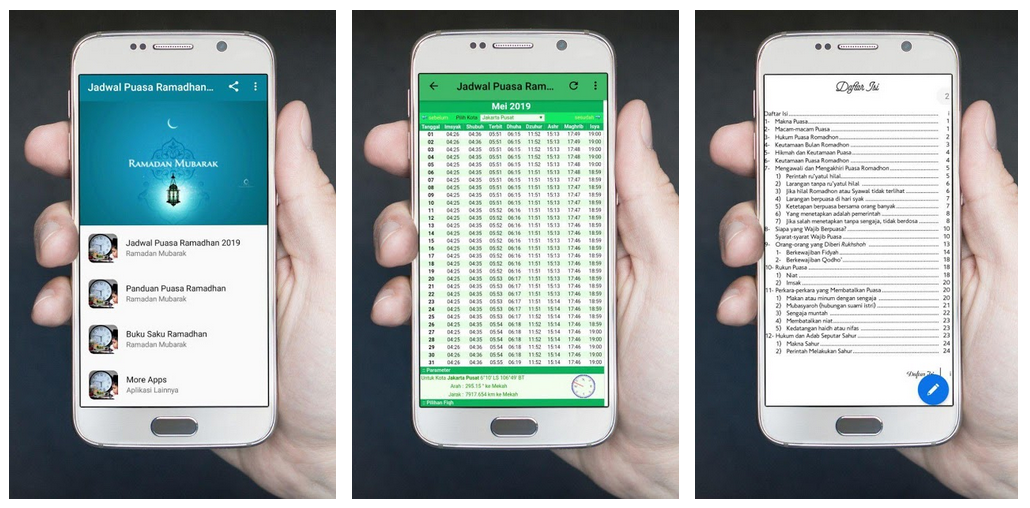 Isi Aplikasi Jadwal Ramadhan 2019