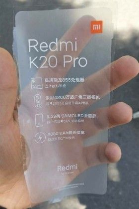 Bocoran plastik pelindung layar Redmi K20 Pro