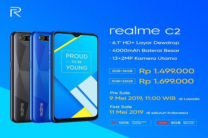 Harga resmi Realme C2 di Indonesia