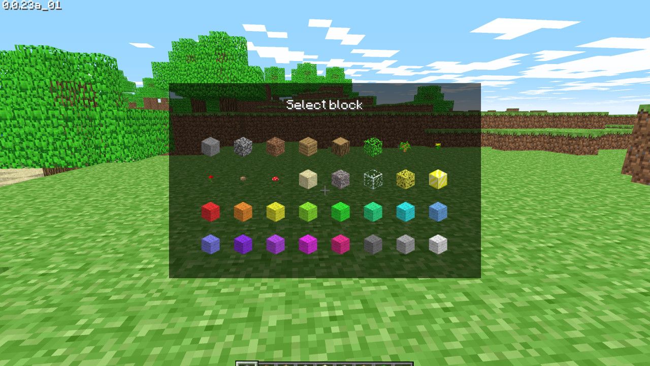 Interface Minecraft Classic