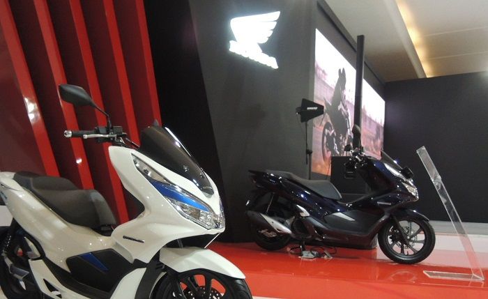 Skutik Honda PCX di booth Honda Telkomsel IIMS 2019
