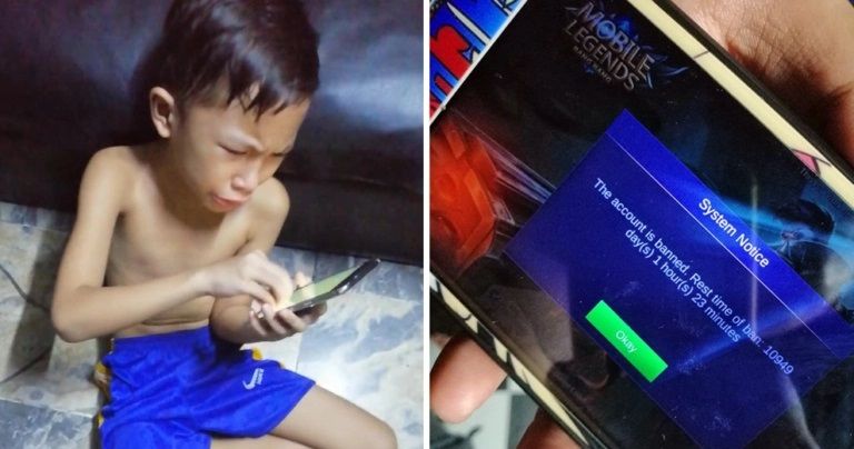 Akun Mobile Legend bocah lelaki asal Filipina ini dibanned selama 30 tahun. 