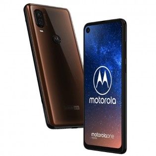 Motorola One Vision warna coklat