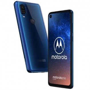 Motorola One Vision warna biru