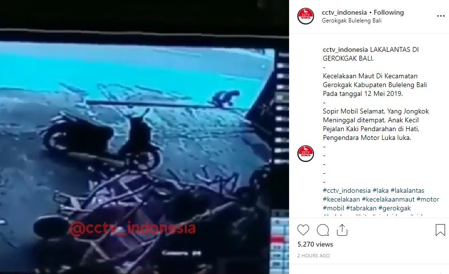 Unggahan video  CTV dari akun cctv_indonesia's .