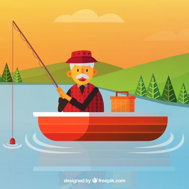 Ilustrasi memancing