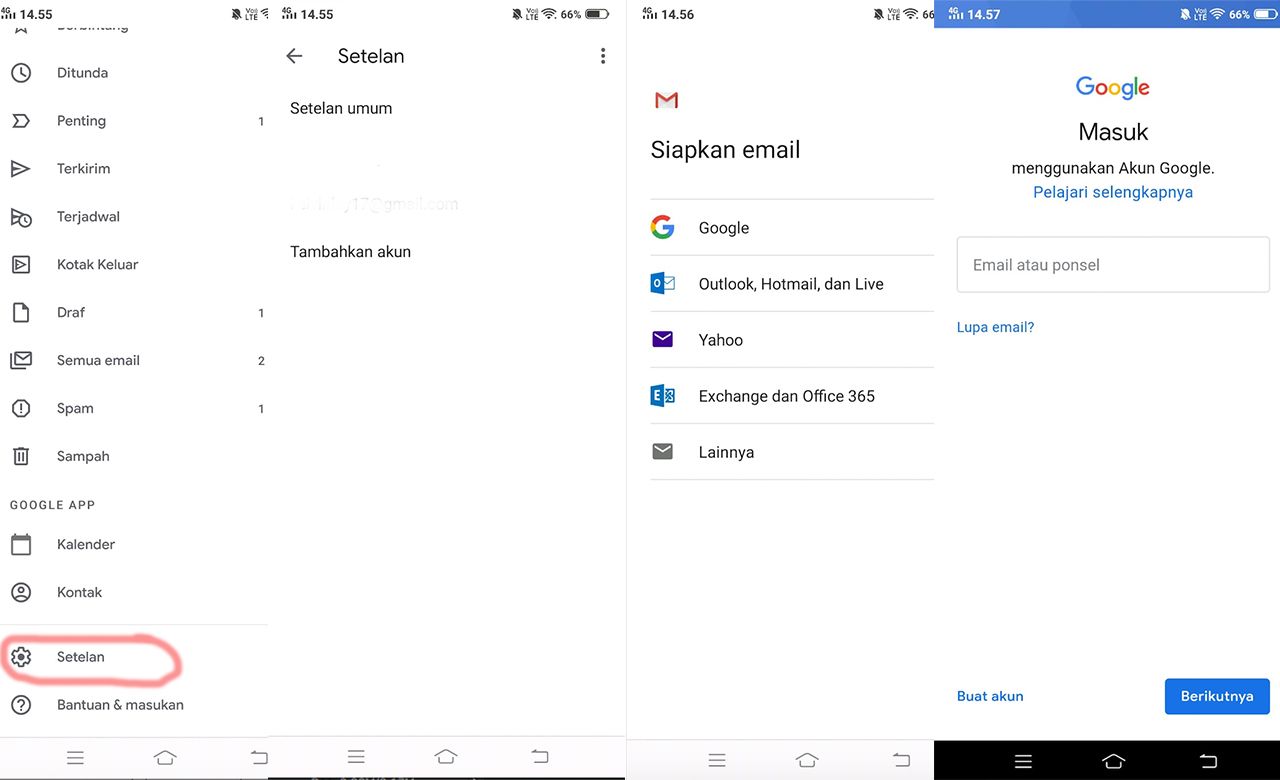 Cara Membuat akun gmail baru dari hape