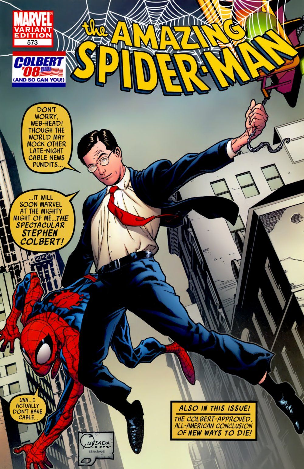 Stephen Colbert di komik Spider-Man