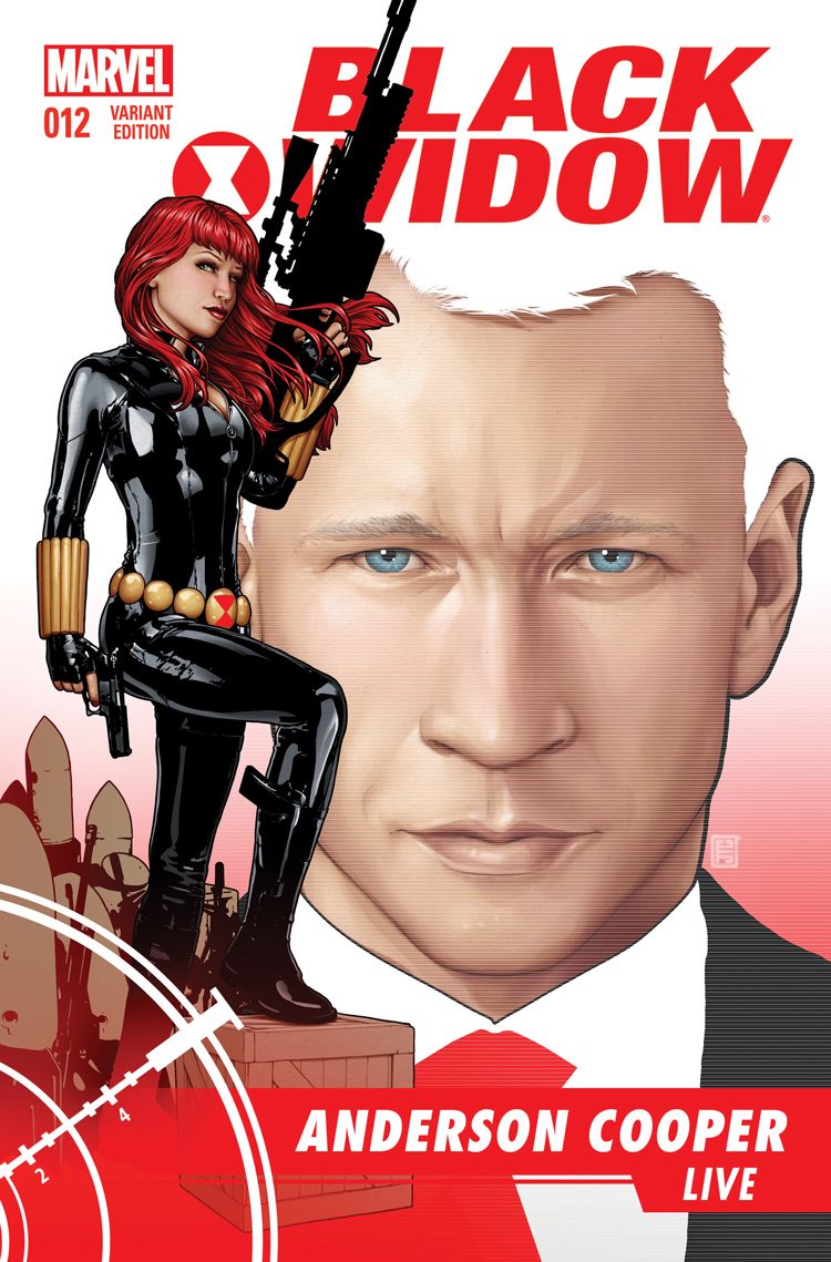 Anderson Cooper di komik Black Widow